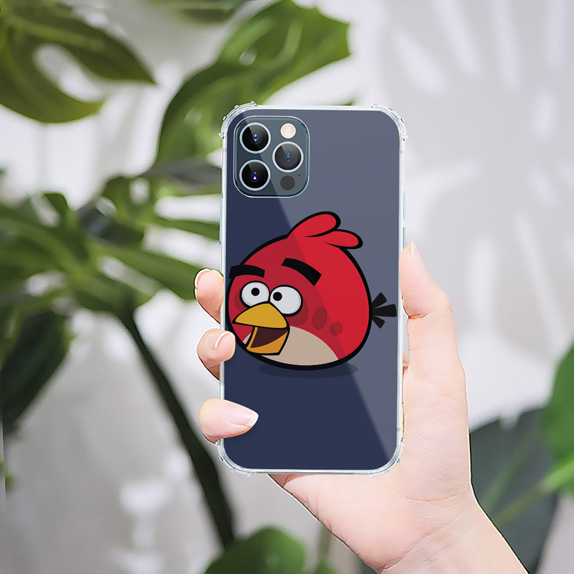 （画像用） Angry Birds アングリーバード 【iPhone 12シリーズ対応】透明スマホケース（クリアソフトケース）